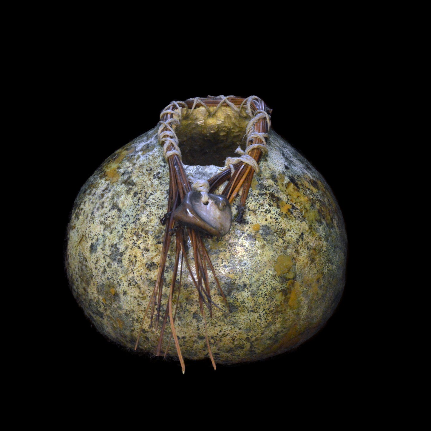 Pine Braided & Shell Gourd-By Cindy Rich